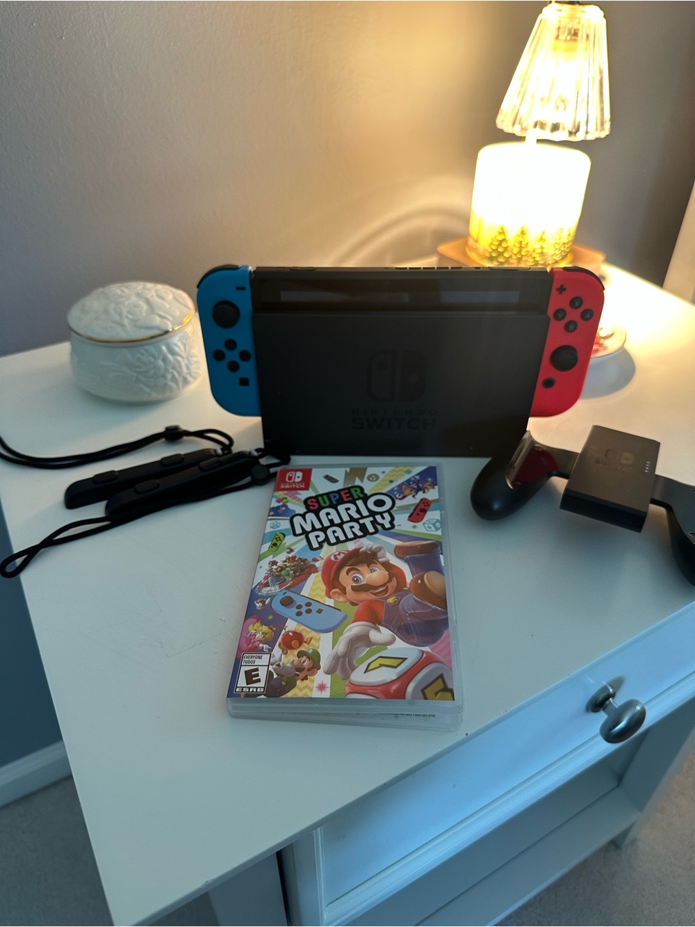 Nintendo Switch Console with Neon Red & Neon Blue Joy-Con - GREAT CONDITION